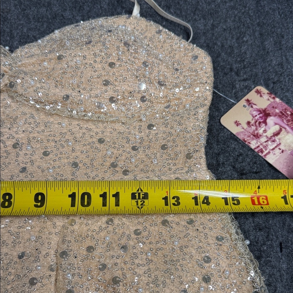 Emerald Sundae Sparkling Gold Dress - Picture 5 of 6